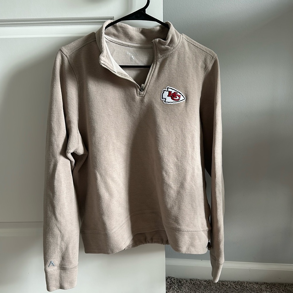 Chiefs Quarter Zip Crew Neck